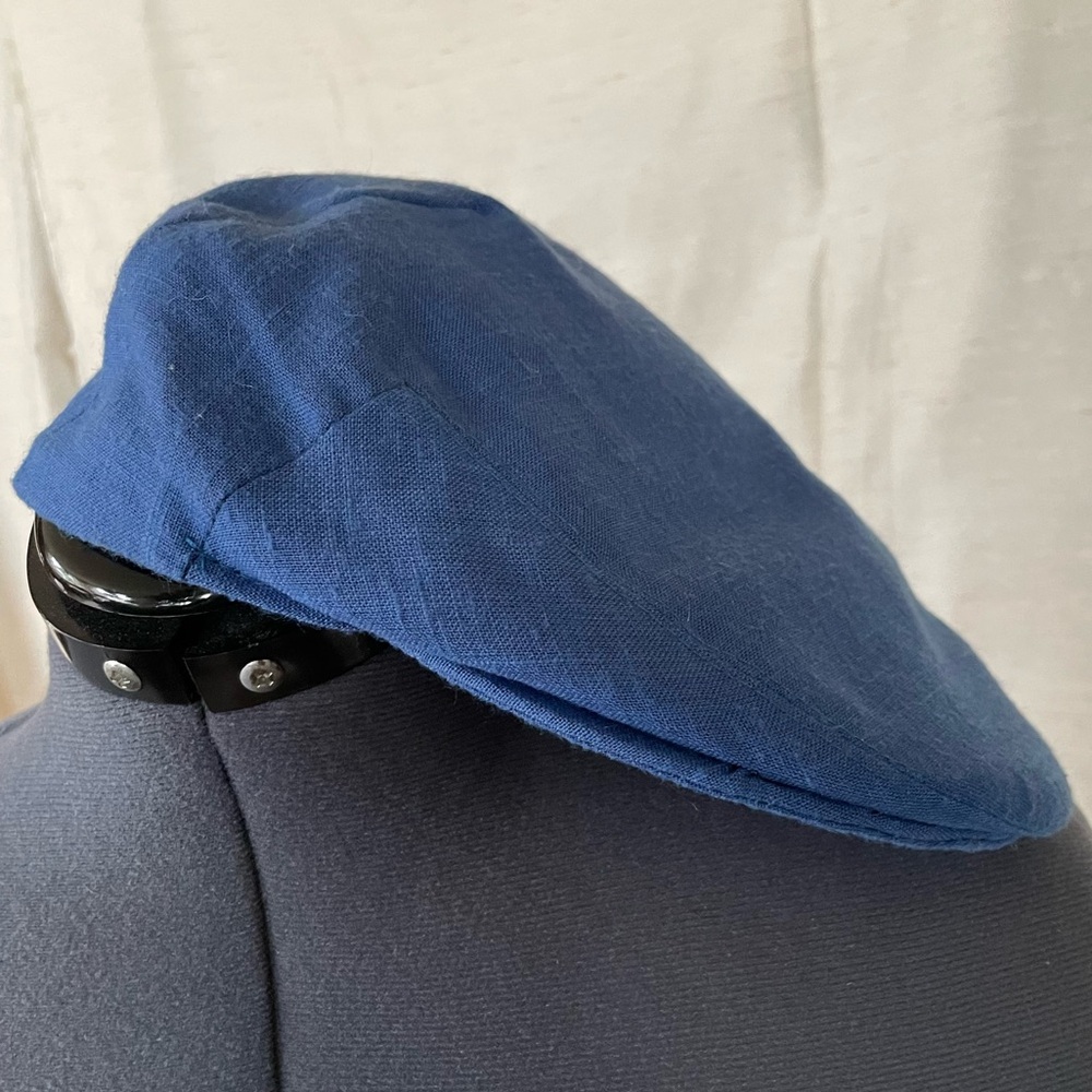 Vintage Shandon sky blue pageboy newsboy cabbie cap size 7 1/8 made in Ireland